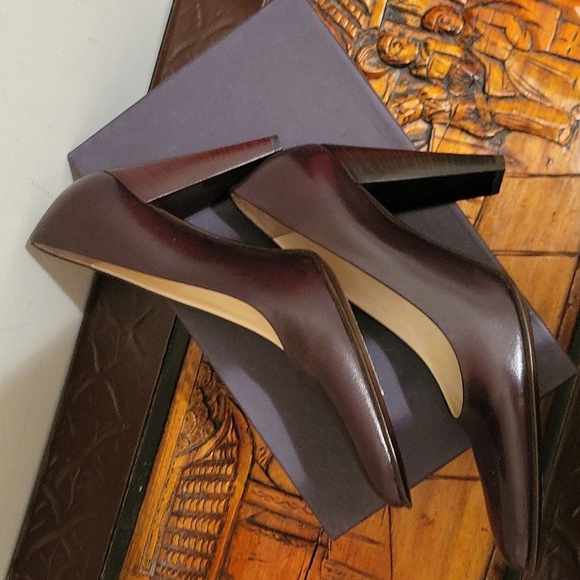 Y2K Prada Vintage heels New in Box Size 38 Career Minimalist Neutral Fall Staple - Picture 4 of 5